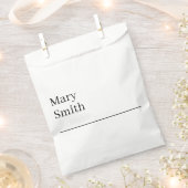 Sachets En Papier Moderne minimaliste souligné (Coupé)