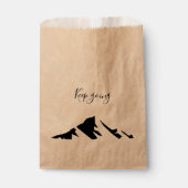 Sachets En Papier Moderne Noir Continuez Simple (Devant)