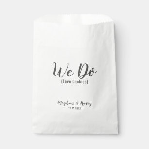 Sachets En Papier Moderne nous aimons les cookies Mariage nuptial pe