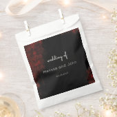 Sachets En Papier Moderne Passionate Red 'n Black Mariage Design (Coupé)