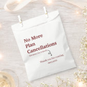 Sachets En Papier Moderne Plus d'annulation de plan Drôle retraite (Coupé)