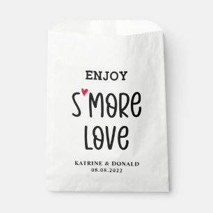 Sachets En Papier Moderne S’more Love Wedding Favor Sac