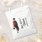 Sachets En Papier Moderne Script Graduation Fille Parti (Coupé)