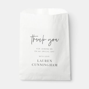 Sachets En Papier Moderne Simple minimaliste Merci chic