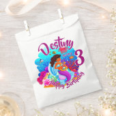 Sachets En Papier Modifier le nom d'âge Mermaid Anniversaire Fête Pe (Coupé)