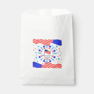 Sachets En Papier Modifier tout texte USA Flag Independence Day 4 ju