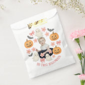 Sachets En Papier Mon premier Halloween | Mignonne Citrouille et cou (Scellé)