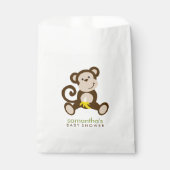 Sachets En Papier Monkey Business Baby shower (Devant)