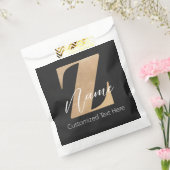Sachets En Papier Monogram with Initial Z & Custom Name Personalized (Scellé)
