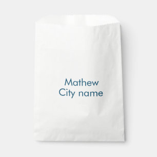 Sachets En Papier monogramme à lettre initiale simple ajoutez votre 