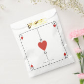 Sachets En Papier Monogramme Coeurs de jeu Mariage de carte (Scellé)