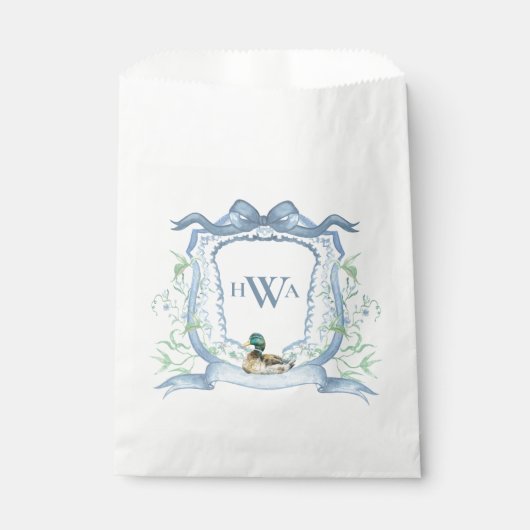 Sachets En Papier Monogramme de canard de Mallard (Devant)