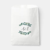 Sachets En Papier Monogramme de feuillage abondant (Devant)
