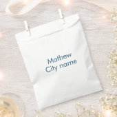 Sachets En Papier monogramme de lettre initiale simple ajoutez votre (Coupé)