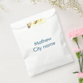 Sachets En Papier monogramme de lettre initiale simple ajoutez votre (Scellé)
