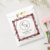 Sachets En Papier Monogramme de travail ouvert Mariage de Bourgogne  (Scellé)