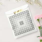 Sachets En Papier Monogramme des cercles gris modernes (Scellé)