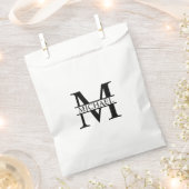 Sachets En Papier Monogramme et nom personnalisés (Coupé)