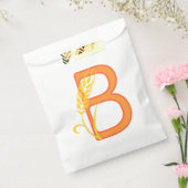 Sachets En Papier monogramme floral B lettre majuscule (Scellé)