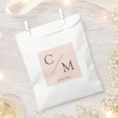 Sachets En Papier monogramme simple et élégant (Coupé)