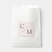 Sachets En Papier monogramme simple et élégant (Devant)