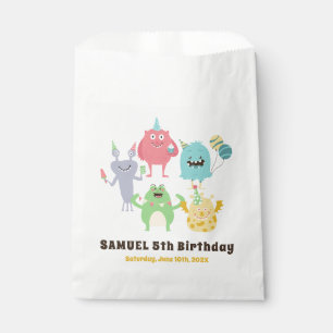 Sachets En Papier Monster coloré thème Anniversaire de enfant fête