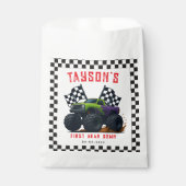 Sachets En Papier Monster Trucks 1st Birthday Party  (Devant)
