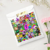 Sachets En Papier Monstres caractères mignons Motif d'Halloween (Scellé)