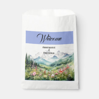 Sachets En Papier Montagne Fleur sauvage Rustique