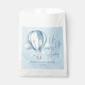Sachets En Papier Montez et partez ! Baby shower Blue Hot Air Balloo (Devant)