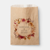 Sachets En Papier Moody Autumn Floral Merci (Devant)