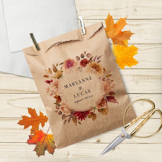 Sachets En Papier Moody Autumn Floral Merci