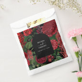 Sachets En Papier Moody Florals Arc Noir Bourgogne Rouge Mariage (Scellé)
