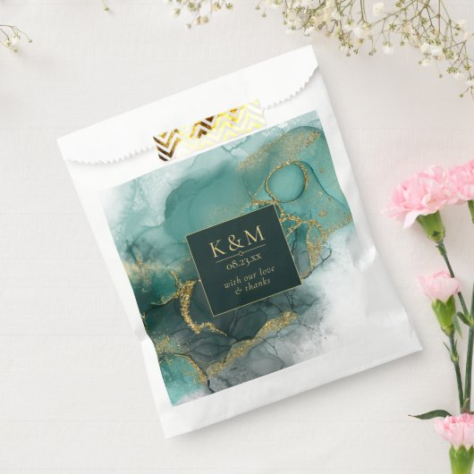 Sachets En Papier Moody Ink Emerald Gold ID Abstrait988 (Scellé)