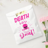 Sachets En Papier mort crâne avant décaf squelette café rose (Scellé)