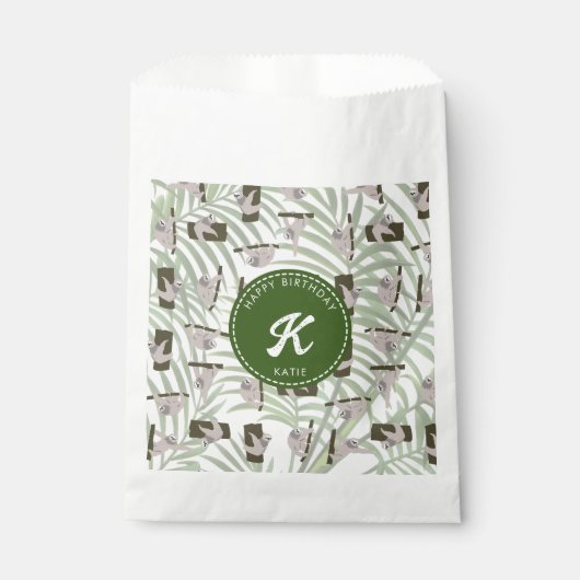 Sachets En Papier Motif animal mignon en forêt sauvage Anniversaire (Devant)