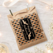 Sachets En Papier Motif Bat Halloween (Coupé)