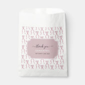 Sachets En Papier Motif de Bow rose Aquarelle (Devant)