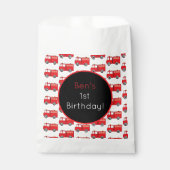 Sachets En Papier Motif de camion-feu rouge (Devant)