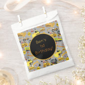 Sachets En Papier Motif de camions de construction personnalisés (Coupé)