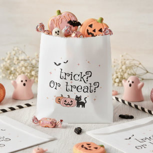 Sachets En Papier Motif de chat noir pour Halloween Trick or Treat I