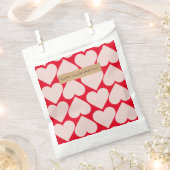 Sachets En Papier Motif de coeur romantique et rouge moderne (Coupé)
