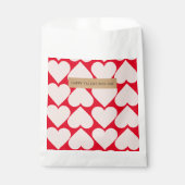Sachets En Papier Motif de coeur romantique et rouge moderne (Devant)