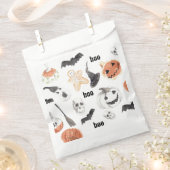 Sachets En Papier Motif d'horreur d'Halloween coloré (Coupé)