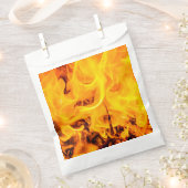 Sachets En Papier Motif Feu Et Flames (Coupé)
