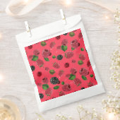 Sachets En Papier Motif framboise (Coupé)