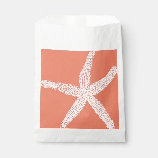 Sachets En Papier Motif Saumon rose orange Cool (Devant)
