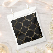 Sachets En Papier Motifs Motifs géométriques islamiques dorés (Coupé)