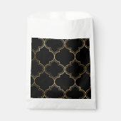 Sachets En Papier Motifs Motifs géométriques islamiques dorés (Devant)