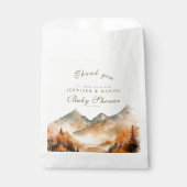 Sachets En Papier Mountain Fall Adventure avec Baby shower ours (Devant)